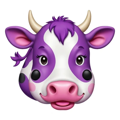 purple cow sticker