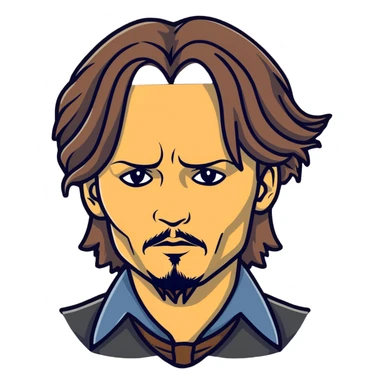 Johnny Depp sticker