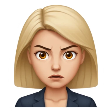 aggressive female boss sticker