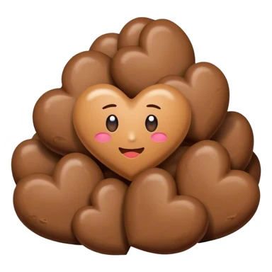 shit with a heart  sticker