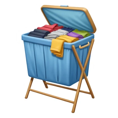 clothes hamper with legs sticker