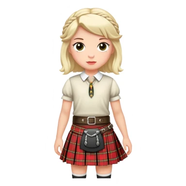 Sissy in a kilt sticker
