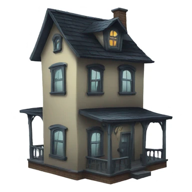 haunted house sticker