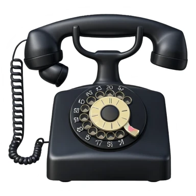 an old home phone  sticker