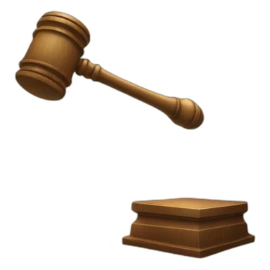 The gavel hit the sound block sticker