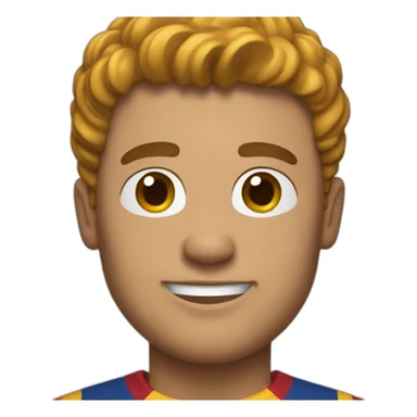 A man wearing a Barcelona shirt   sticker