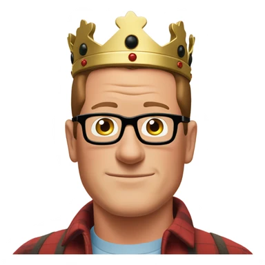 king of the hill hank hill and ladybird his dog sticker