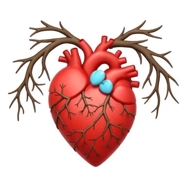 Heart made of twisted branches sticker