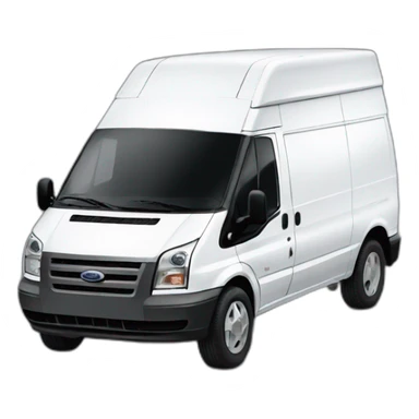 white ford transit van sticker