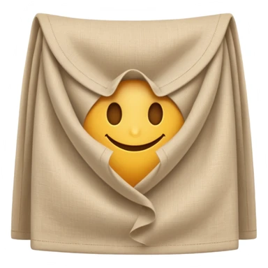 beige waist cloth sticker