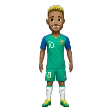 neymar brazil shirt sticker