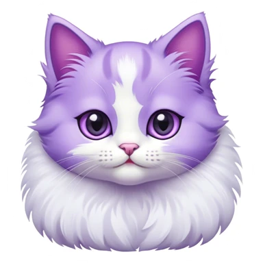 Purple kitten  sticker