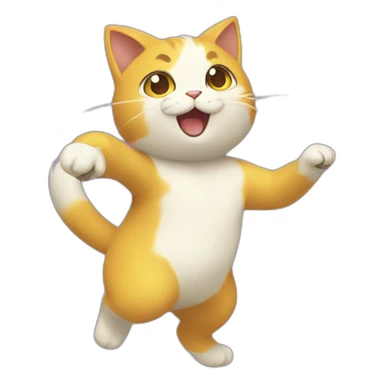 dancing-bicolor-cat-pokemon sticker