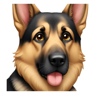 German Shepard very sad sticker