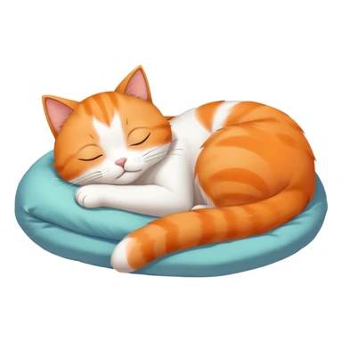 a webtoon cat sleep and dreaming about science sticker