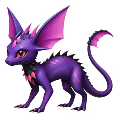 Salandit-Noivern-Espeon-Hybrid (Full body) sticker