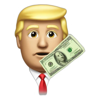 donald trump and money sticker