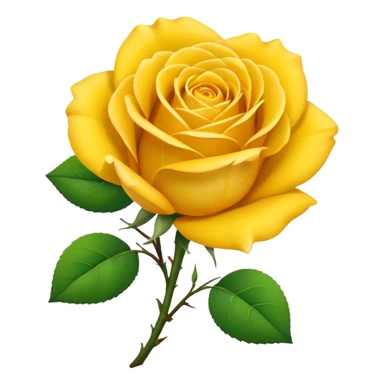 Yellow rose sticker