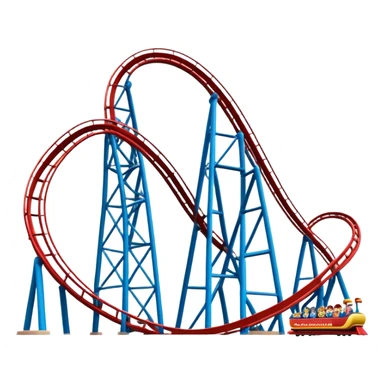 Roller coaster with the name « Portaventura » sticker
