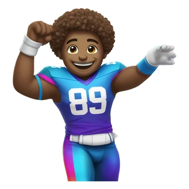 Gay football player sticker