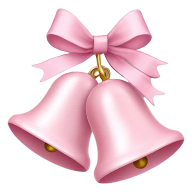 Light pink Christmas bells sticker
