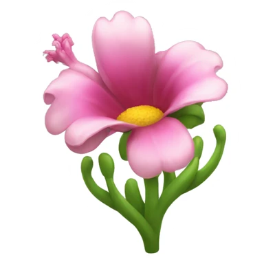 Flower claw clib  sticker