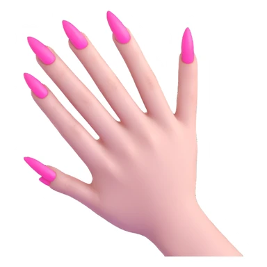 hand with pink gothic nails sticker