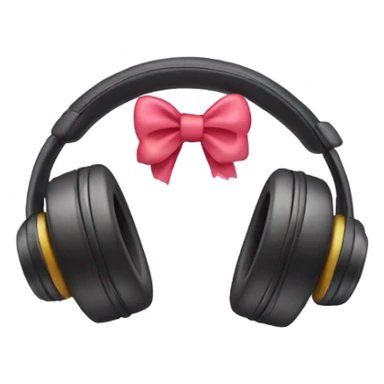 Headphones with bows sticker