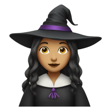 scholarly witch girl  sticker