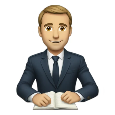 Macron a l’école sticker