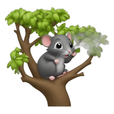 Raton laveur sur arbre sticker