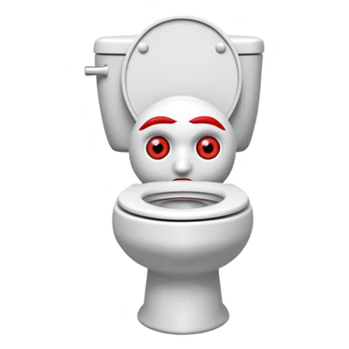 Skibidi toilet man toilet sticker