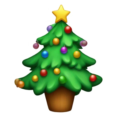 80s old Christmas tree sticker