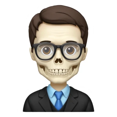 Skeleton Teacher sticker