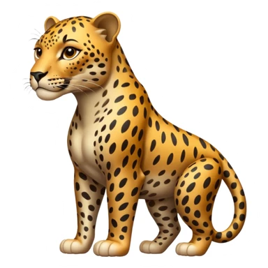 Leopard’s Body in reality sticker