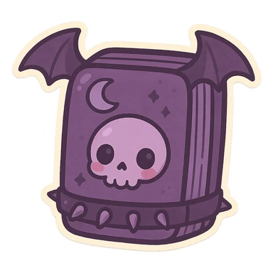 Purple goth object sticker