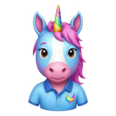 Funny preppy unicorn  sticker