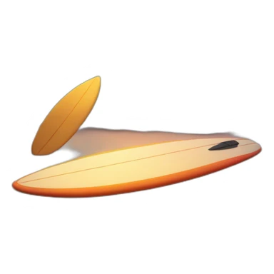 surfboard on the beach at sunset sticker