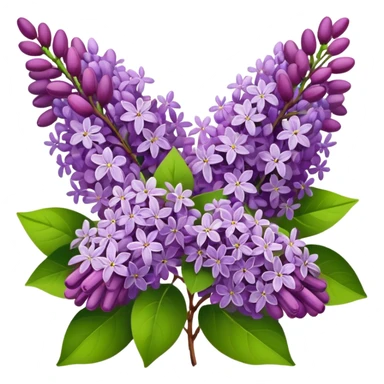 A bouquet of lilacs sticker