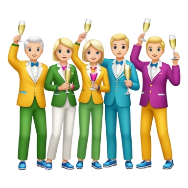 Lawn bowls celbration sticker