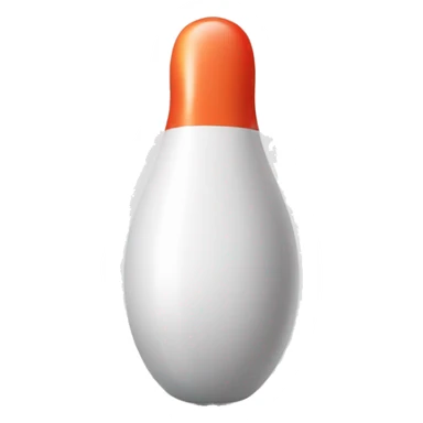 bowling pin with bowling ball next to it sticker