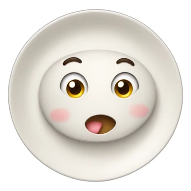 puzzled cute plate sticker