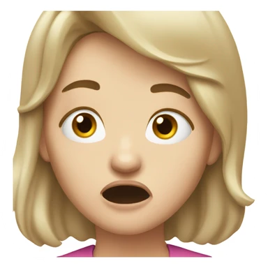 White brunette woman biting her finger and winking sticker