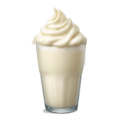 Vanilla milkshake sticker
