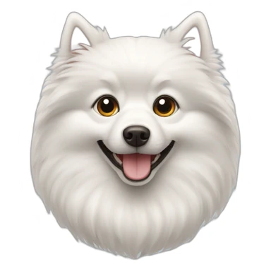 white spitz sticker