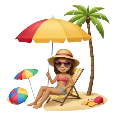 persona poniendo toldo sticker