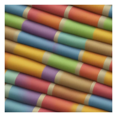 roll of colorful fabric sticker