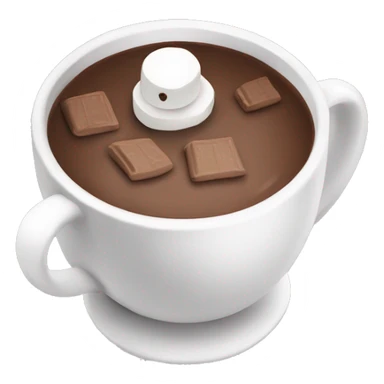 Hot chocolate with marshmallows ￼ sticker
