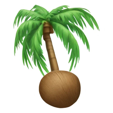 Palm tree with coconuts  sticker