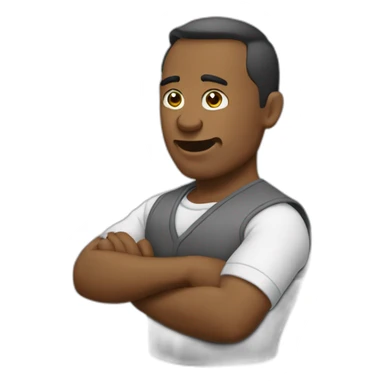 Homme qui fait chut sticker